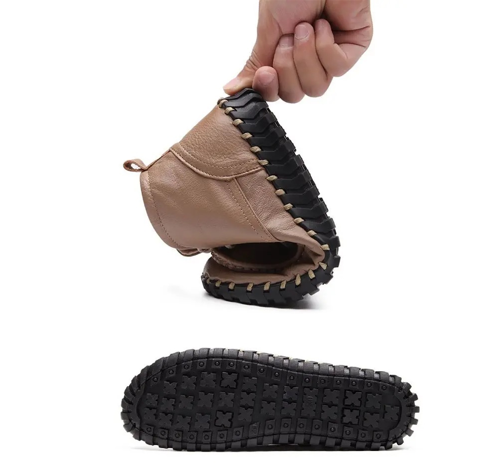 Real Leather Boots Women's Aut - Oxford Lace Up Women recension och pris