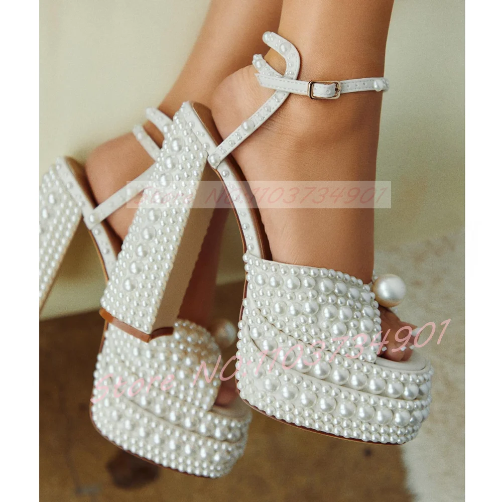 Women's White Pearl Platform S - Women'S Shoes Quality recension och pris