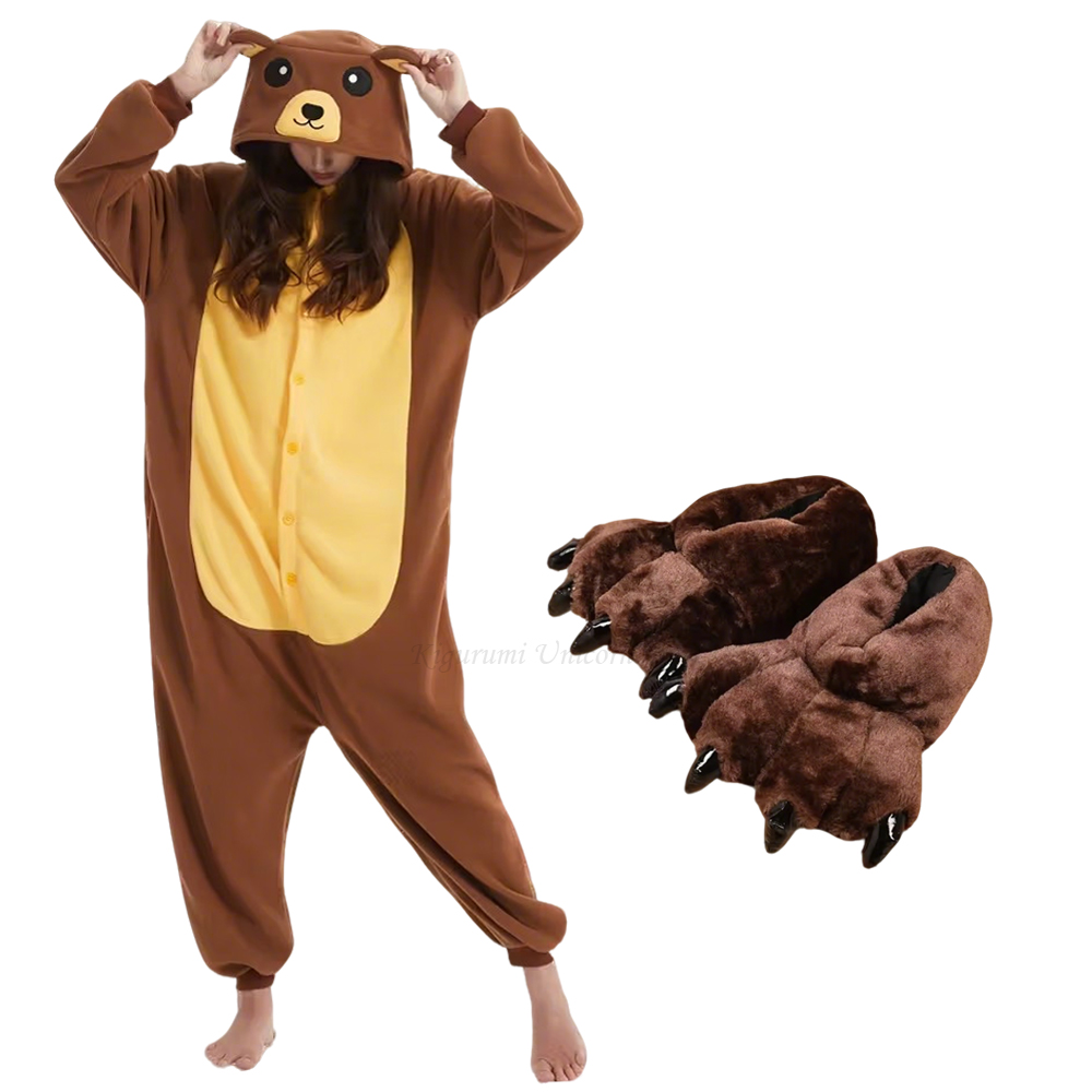 Adult Animal Brown Bear Kiguru - Women Shoes Xxl recension och pris