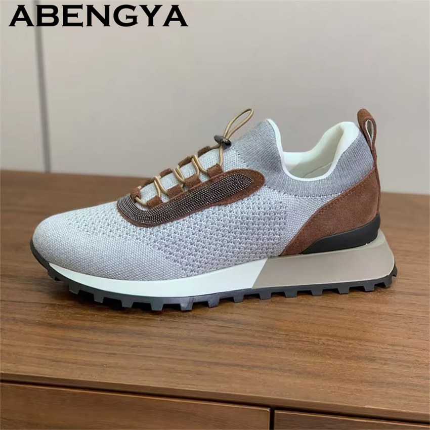 Women's New Knitted Lace Up Ca - Oxford Lace Up Women recension och pris