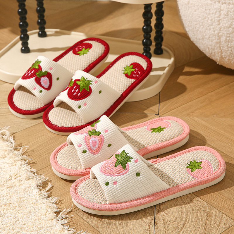 Strawberry Linen Women Slipper - Mule Slip On recension och pris