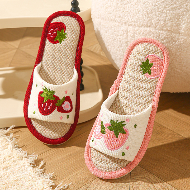 Strawberry Linen Women Slipper - Mule Slip On recension och pris