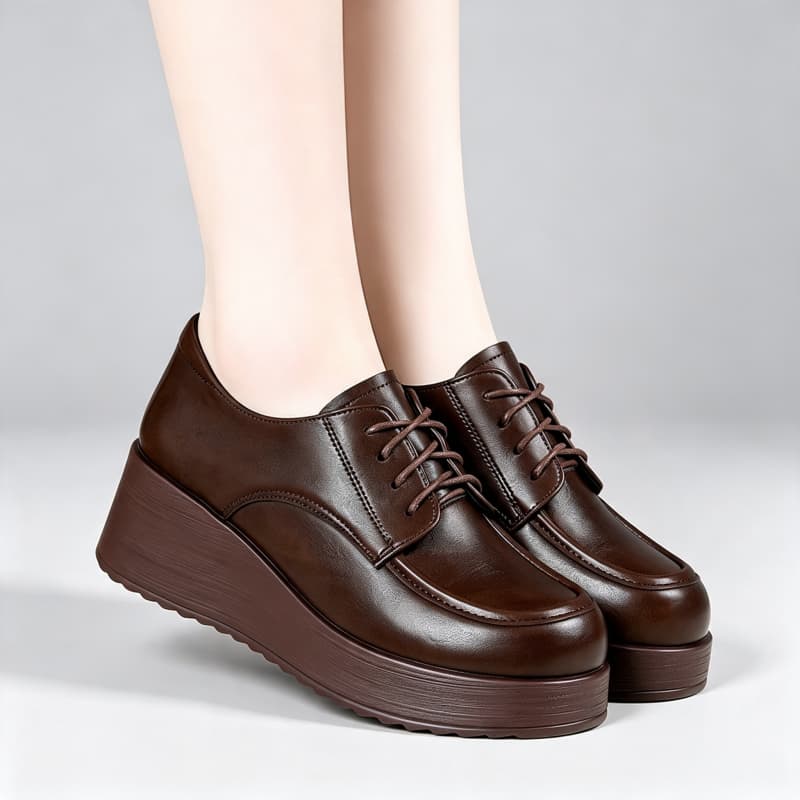 6cm Comfortable Deep Mouth Sof - Oxford Lace Up Women recension och pris